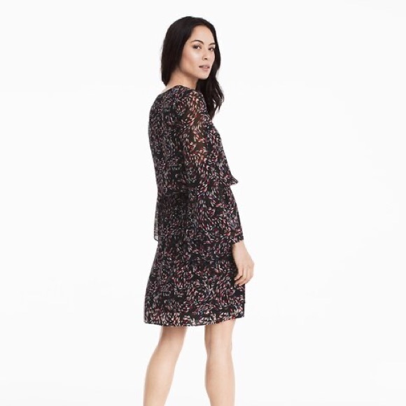 WHBM Scattered Print Boho Dress - Picture 3 of 12